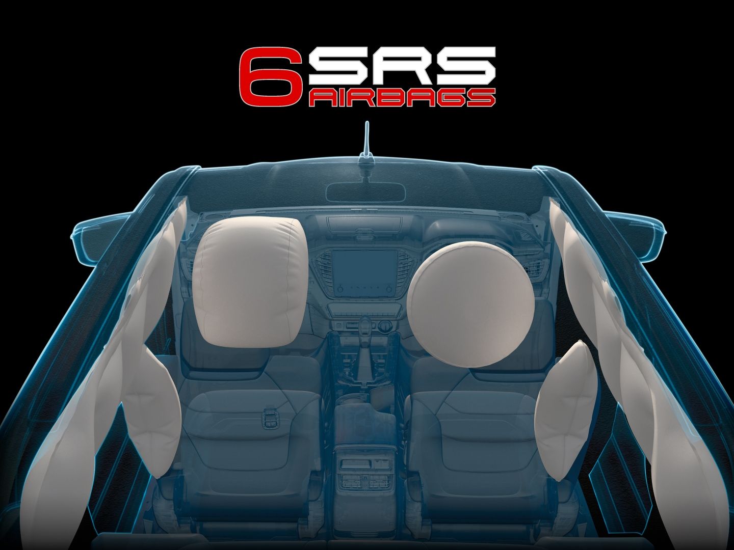 6 SRS Airbags - ISUZU V-CROSS 4x4 (อีซูซุ วี-ครอส 4x4)