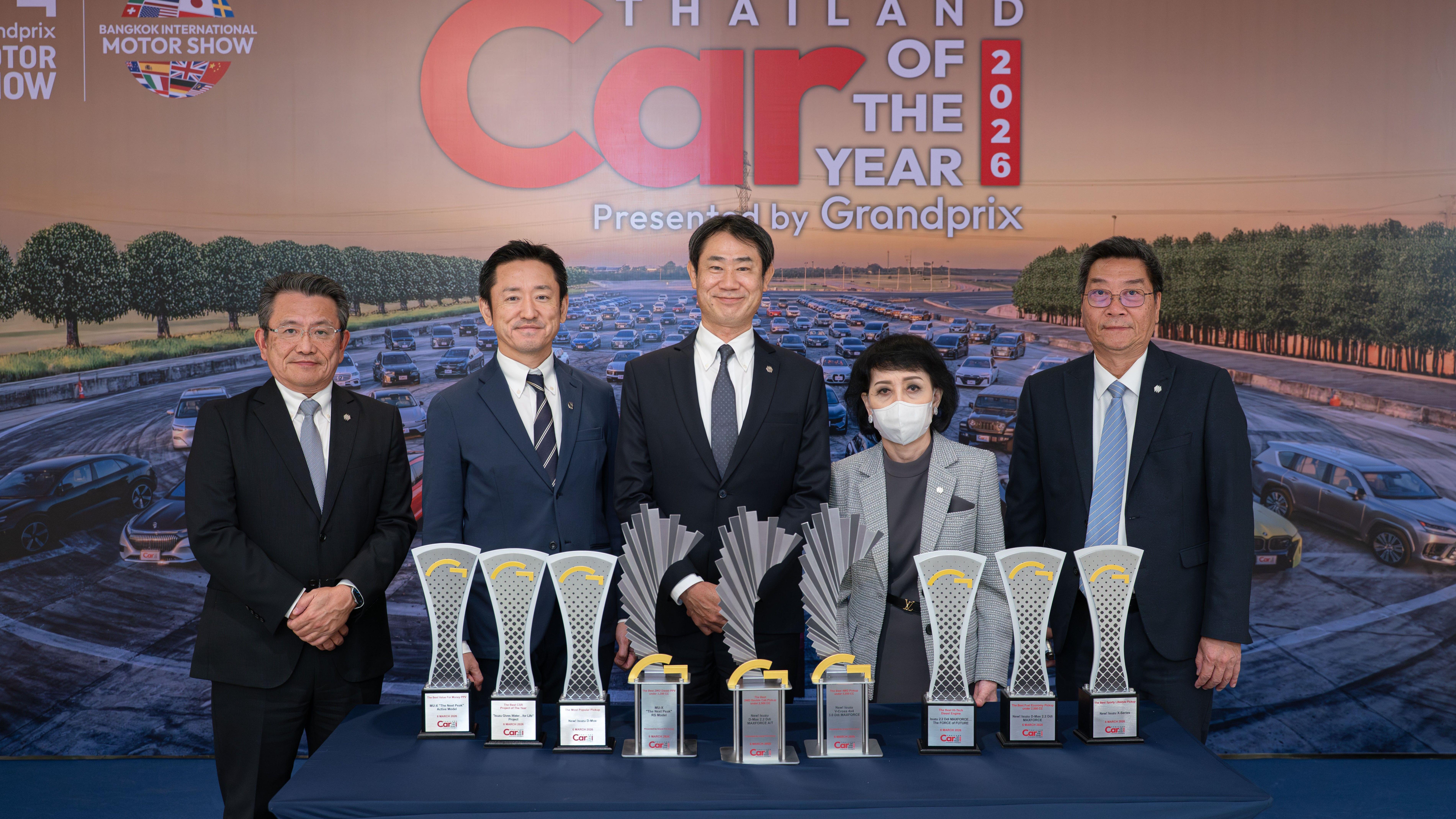 อีซูซุรับ 9 รางวัลรถยอดเยี่ยมแห่งปีจากเวที “CAR OF THE YEAR 2026”