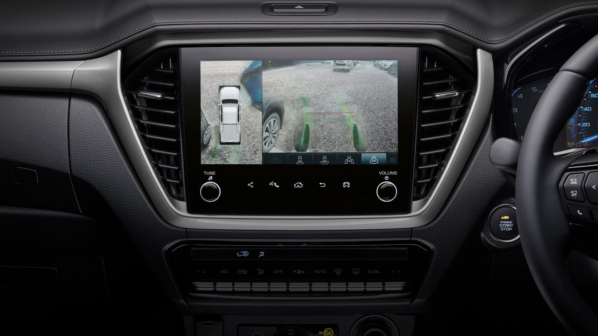 ใหม่! กล้องรอบคัน 360° พร้อมมุมมองใต้ท้องรถ เพื่อความแม่นยำในการขับขี่ - ISUZU D-MAX EV (อีซูซุ ดีแมคซ์ อีวี)