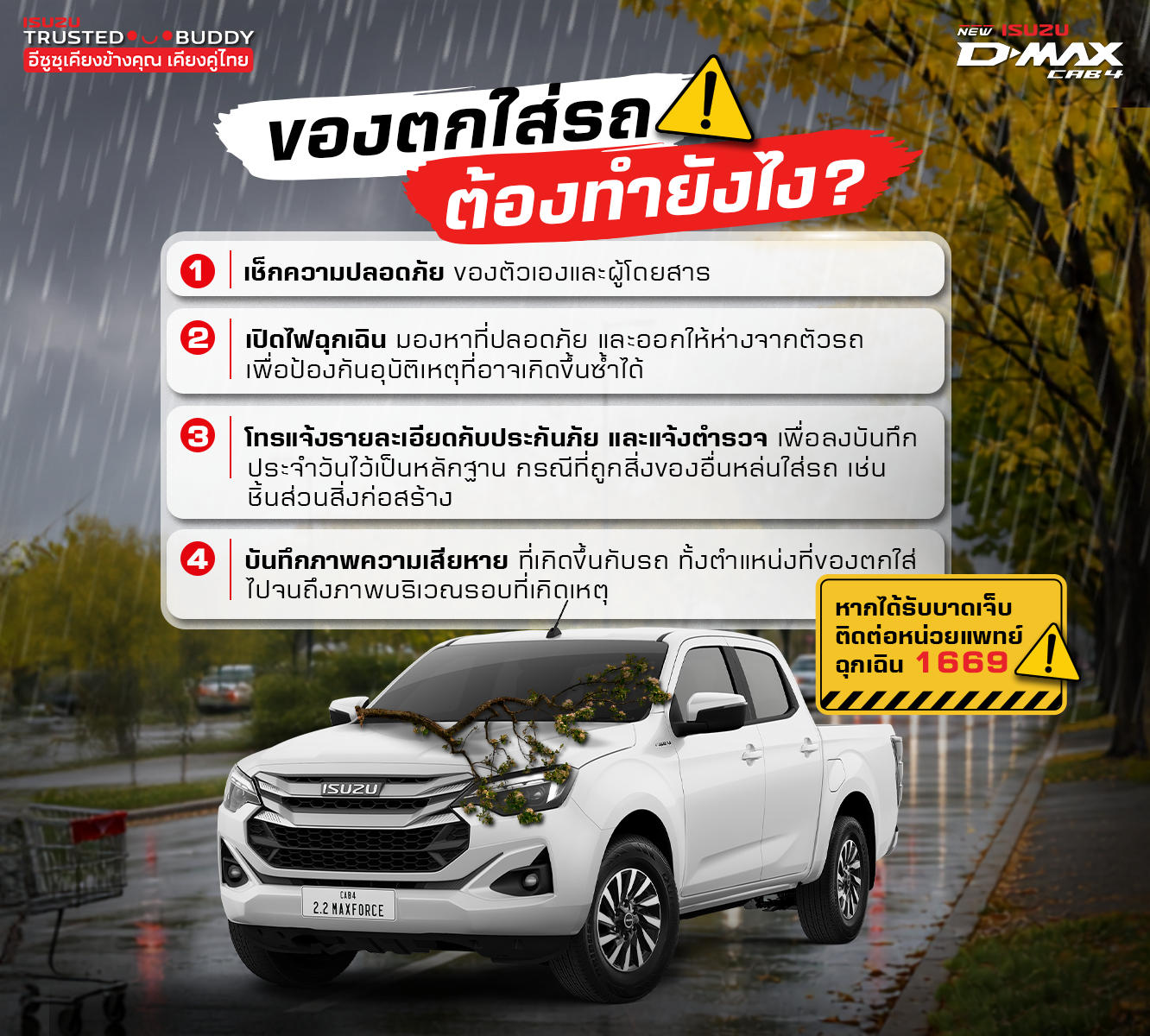 ของตกใส่รถ! ต้องทำยังไง?