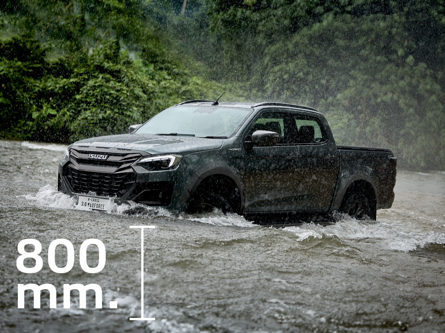 ลุยน้ำได้สูงสุด 800 มิลลิเมตร - ISUZU V-CROSS 4x4 (อีซูซุ วี-ครอส 4x4)